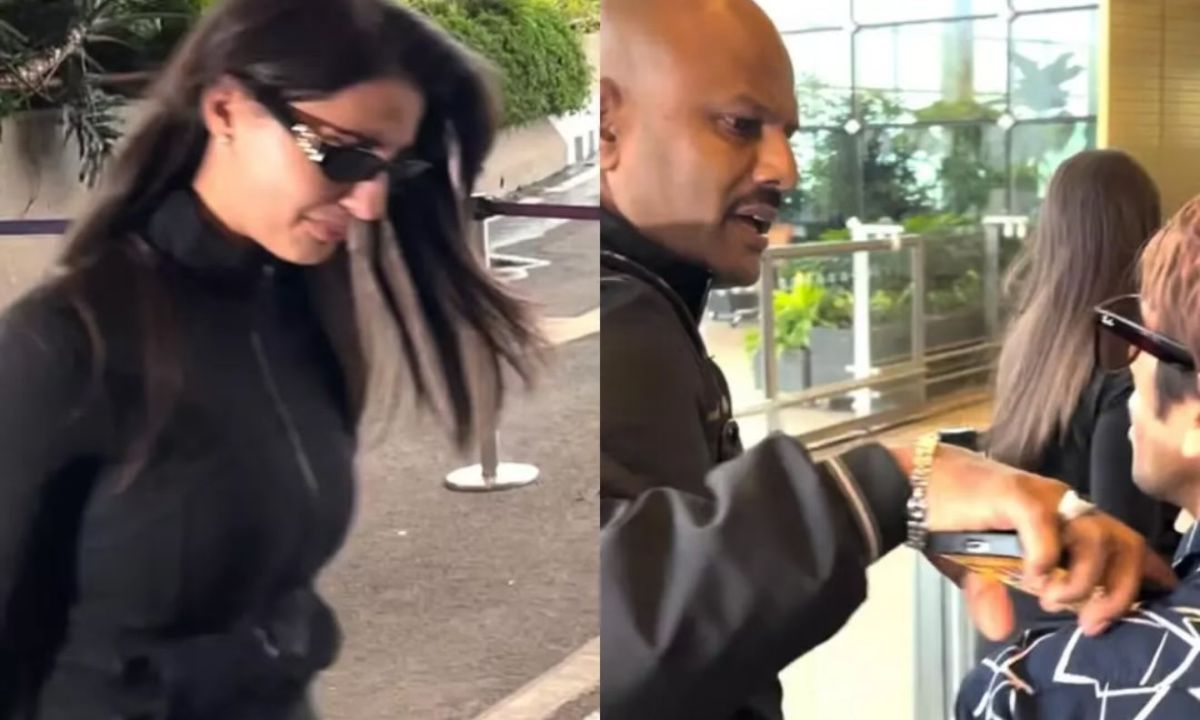 What happened to Nora Fatehi? Actress seen crying at airport, bodyguard pushes fan away