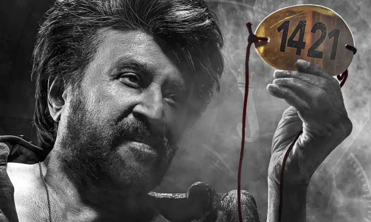 Rajinikanth in Coolie movie poster