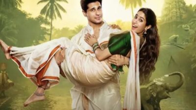 Sidharth Malhotra and Janhvi Kapoor in Param Sundari first look poster
