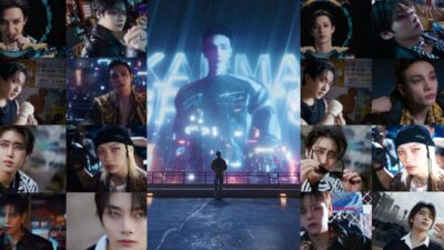 Stray Kids in futuristic “KARMA” trailer concept